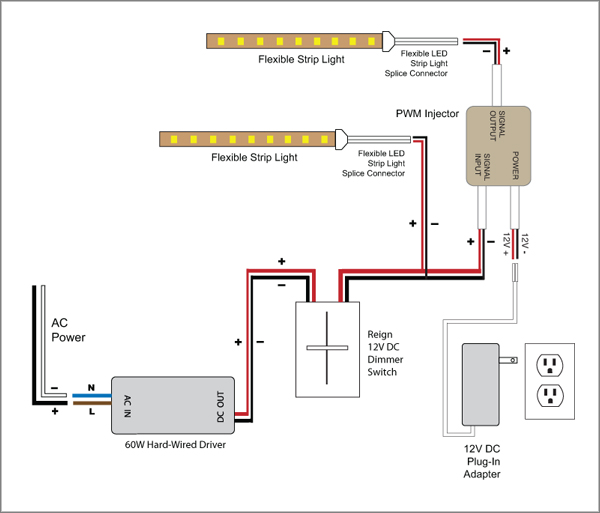Reign 12v Led Dimmer Switch Wiring Diagrams, Wiring Diagram Led Dimmer Switch