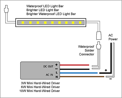 88light Led Light Bar To Adapter And, Led Driver Wiring Diagram